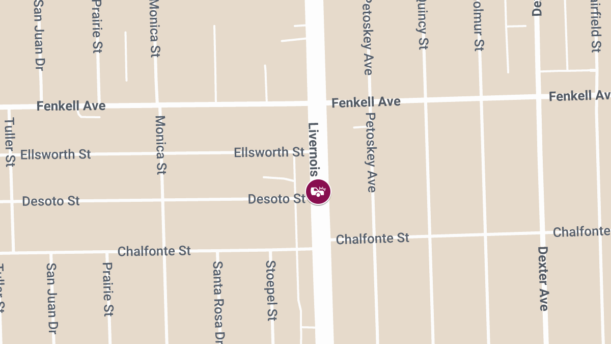 Collision with on Livernois Ave Near Fenkell