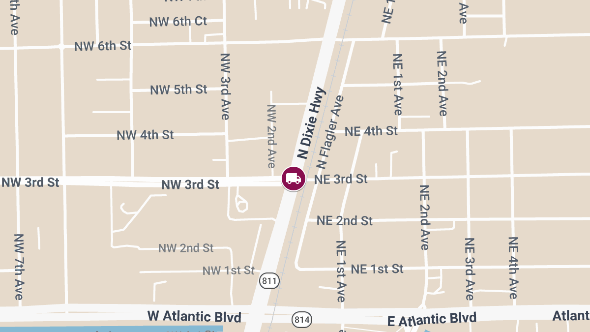 Crash Involving Truck and Car at FL-811 & Dr M.L.K. Jr Blvd