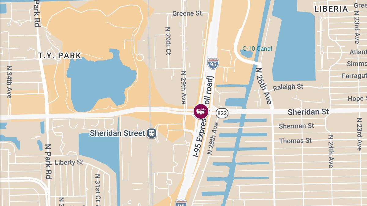 Crash With Injuries Reported Near Sheridan St and I-95
