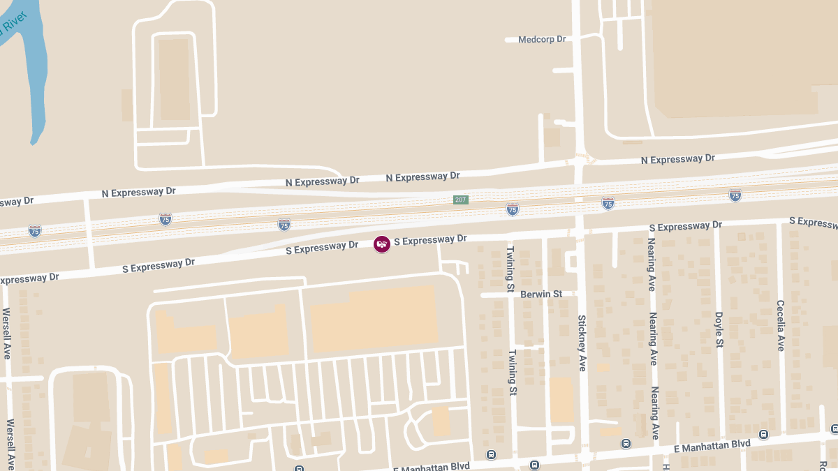 Crash With Injuries Reported Near South Expressway Dr