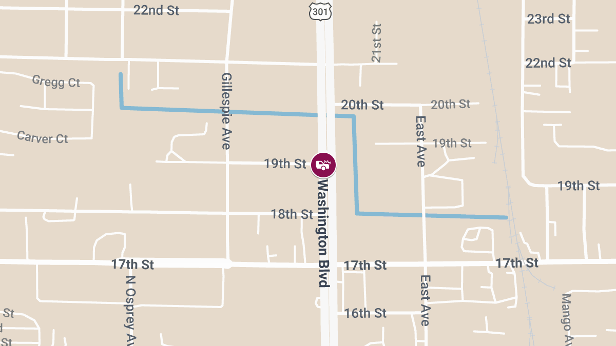 Crash With Injuries Reported at 3660 N Washington Blvd