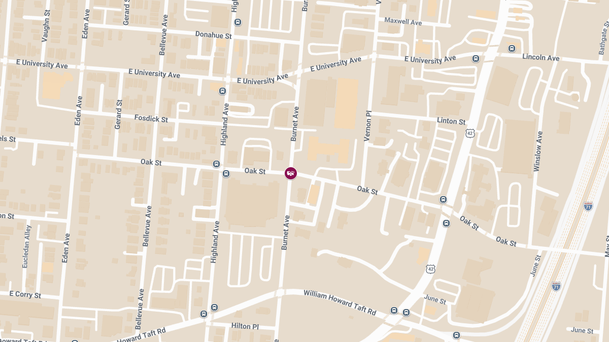 Crash With Injuries Reported at Burnet Ave & Oak St