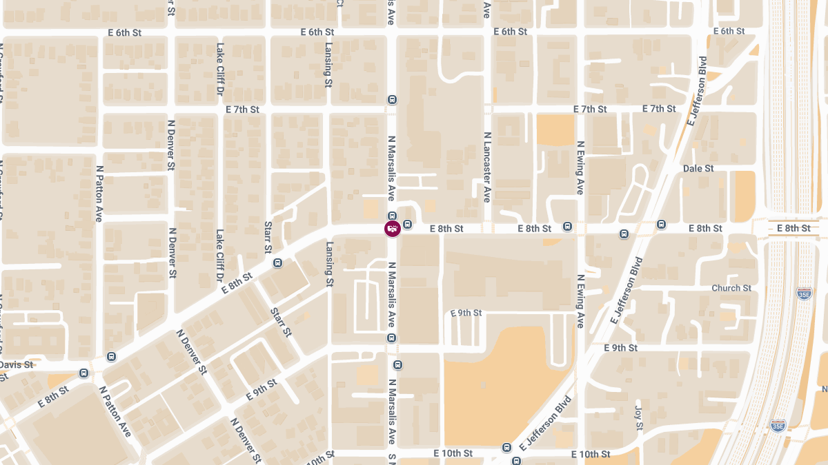Crash With Injuries Reported at E 8th St & N Marsalis Ave