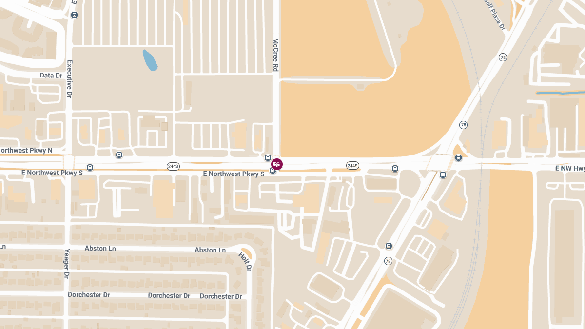 Crash With Injuries Reported at Mccree Rd & E Northwest Hwy