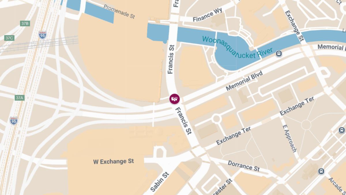 Crash With Injuries Reported at Memorial Blvd & Francis St