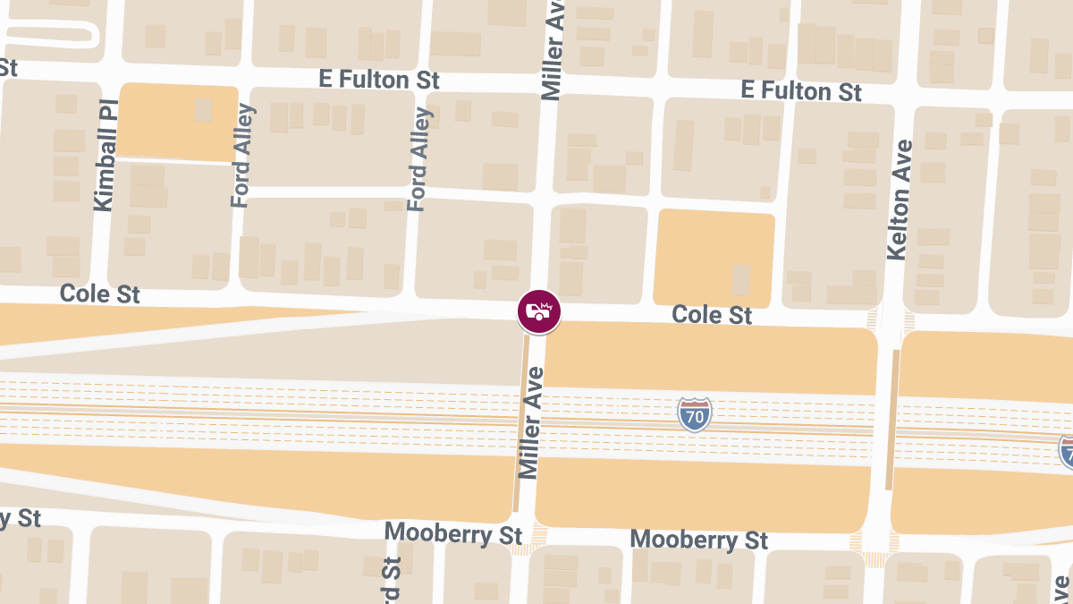 Crash With Injuries Reported at Miller Ave and Cole St