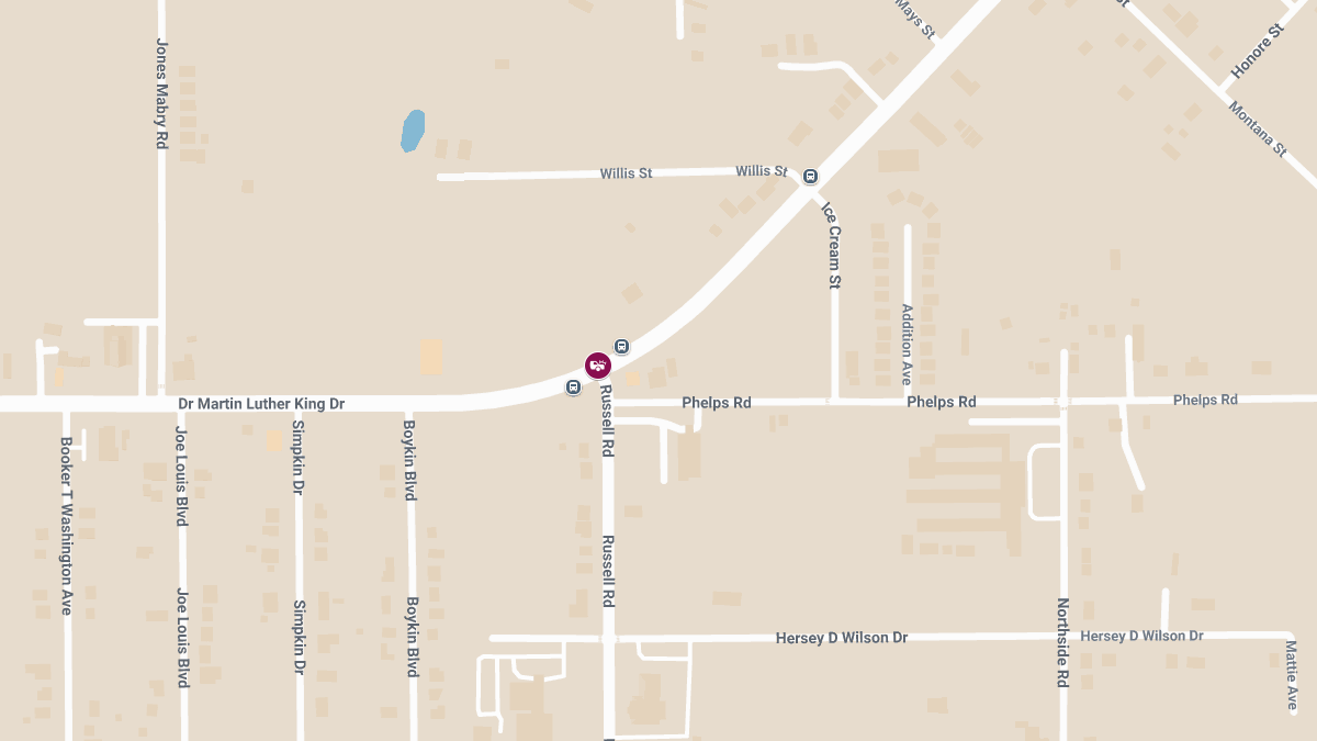 Crash With Injuries Reported at Russell Rd and MLK Dr