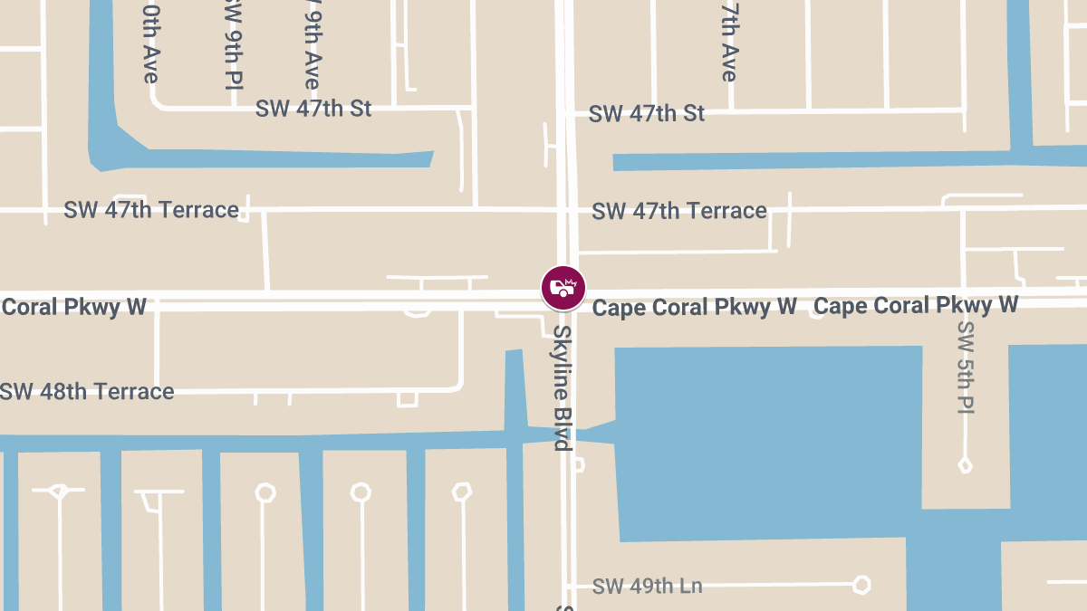 Crash With Injuries Reported at Skyline Blvd & Cape Coral Pkwy W