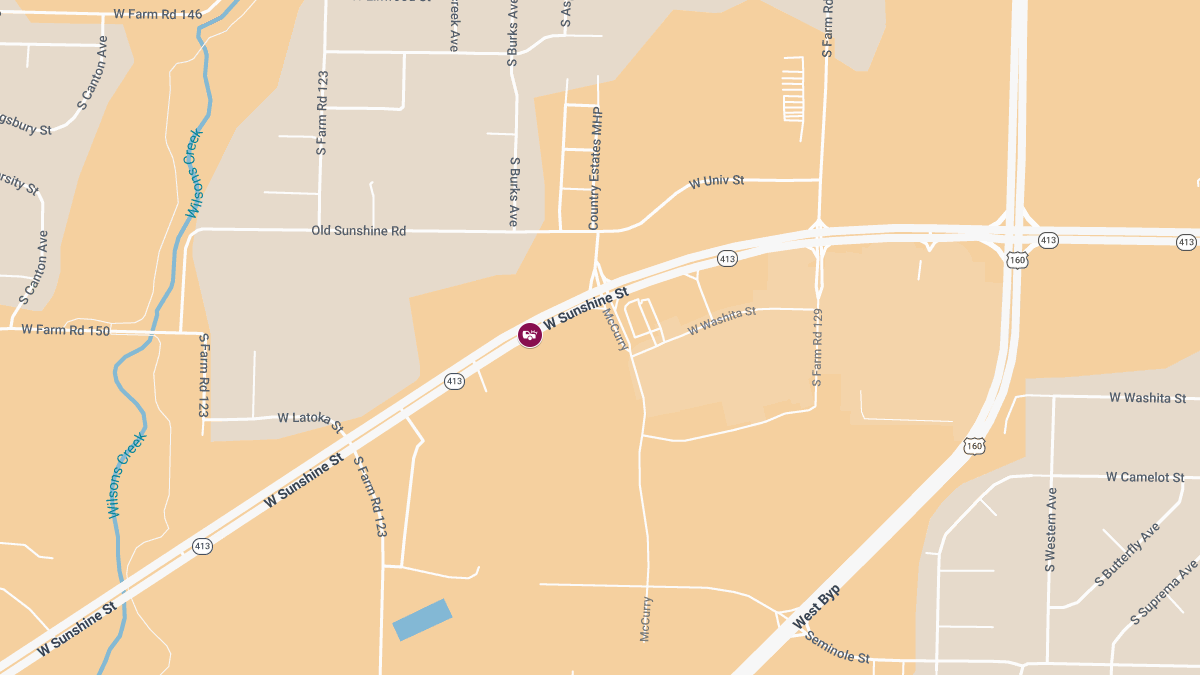 Crash With Injuries Reported on W Sunshine St Near City Limits