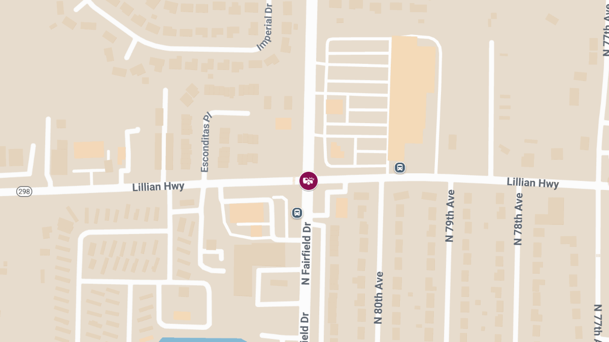 Crash With Injuries on Lillian Hwy