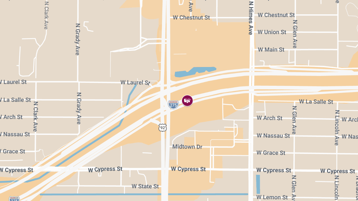 Crash With Injuries and Roadblock on I-275 NB at MM46