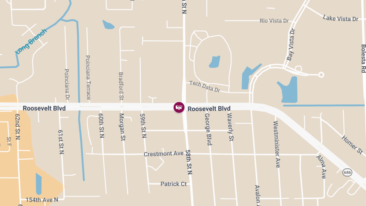 Crash With Injuries and Roadblock on Roosevelt Blvd