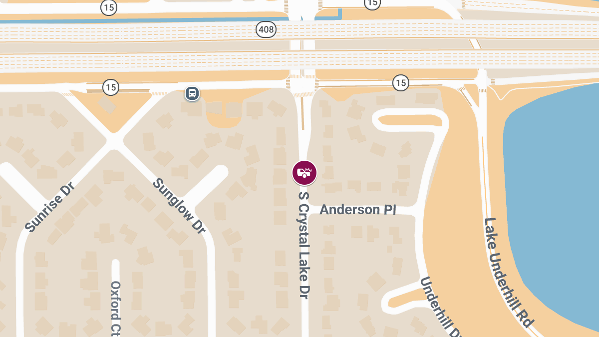 Crash With Injuries at Anderson Pl & S Crystal Lake Dr