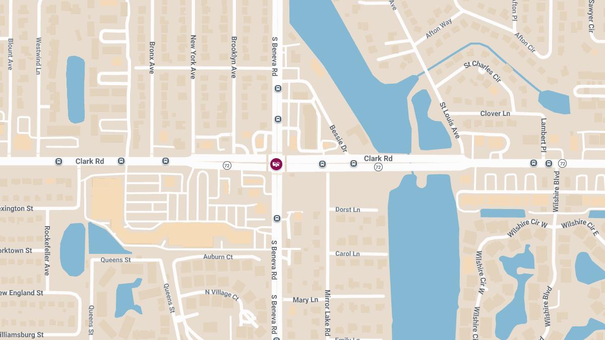 Crash With Injuries at Clark Rd & Beneva Rd