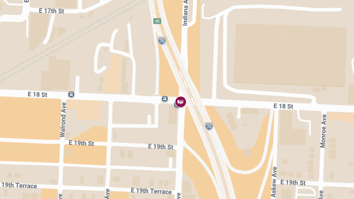 Crash With Injuries at E 18th St & Indiana Ave