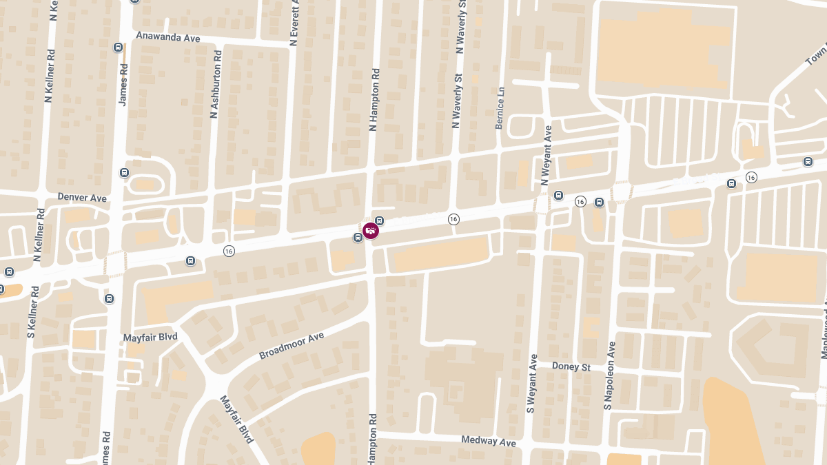 Crash With Injuries at E Broad St & N Hampton Rd