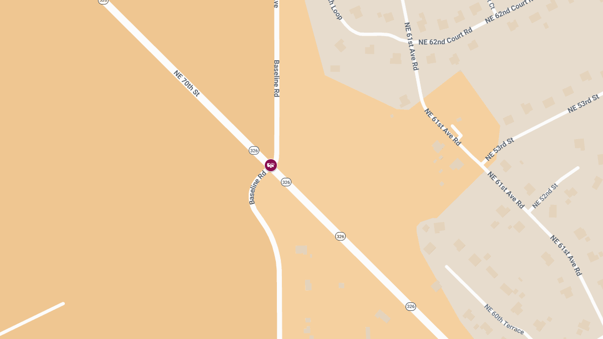 Crash With Injuries at E Hwy 326 and NE 58th Ave