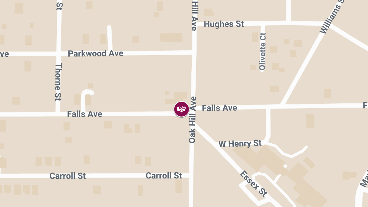 Crash With Injuries at Falls Ave & Oak Hill Ave