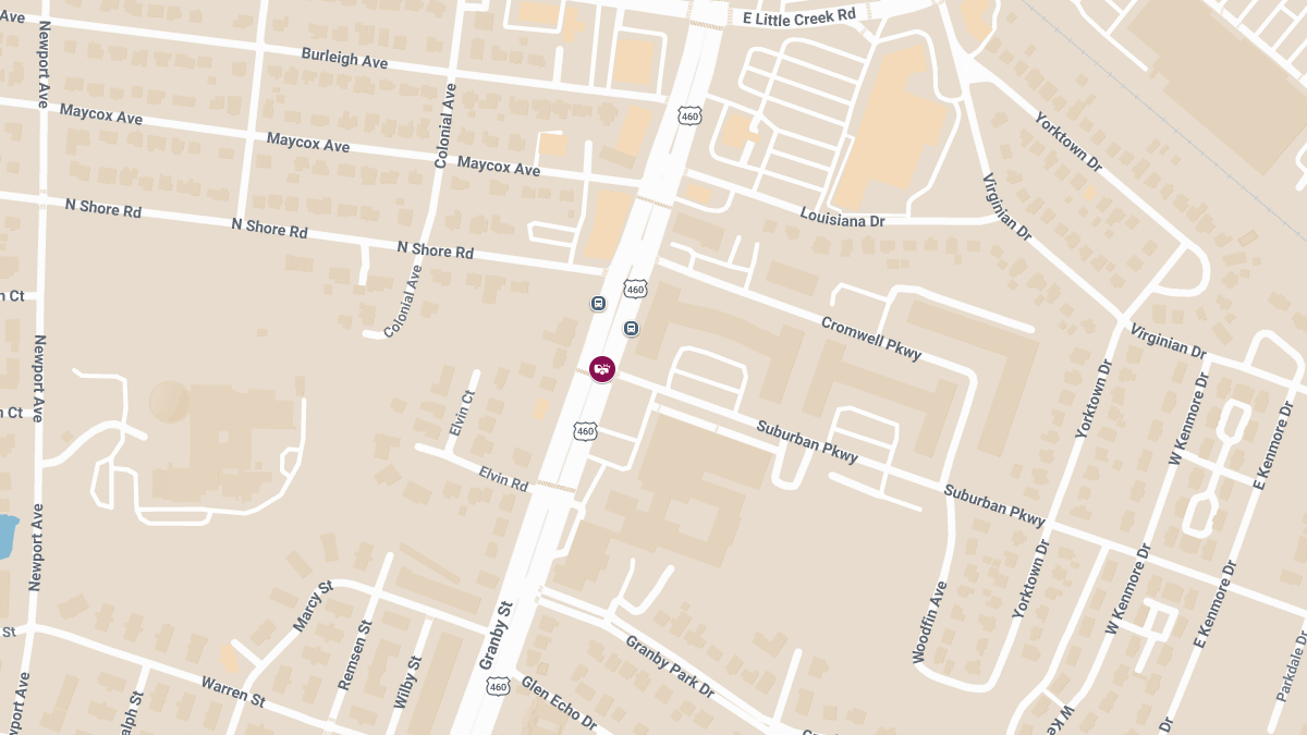 Crash With Injuries at Granby St & Suburban Pkwy