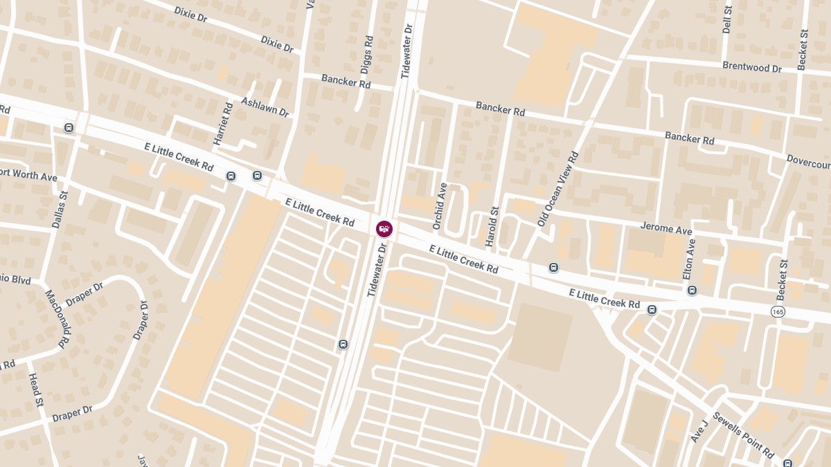 Crash With Injuries at Tidewater Dr & E Little Creek Rd