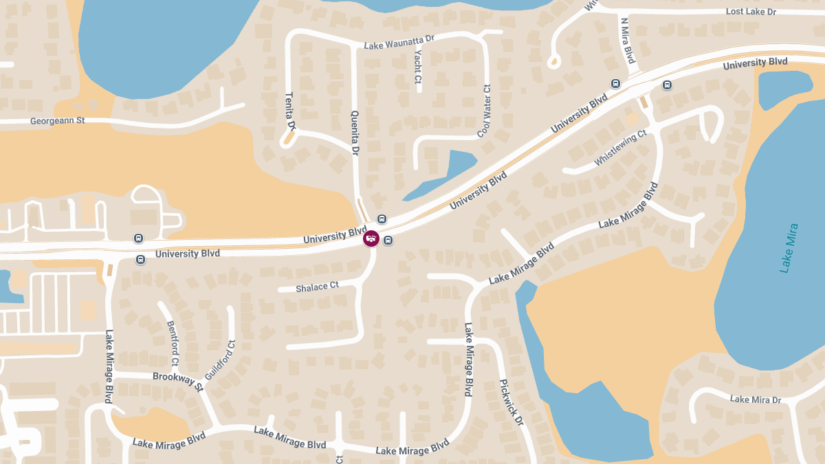 Crash With Injuries at University Blvd & Quenita Dr