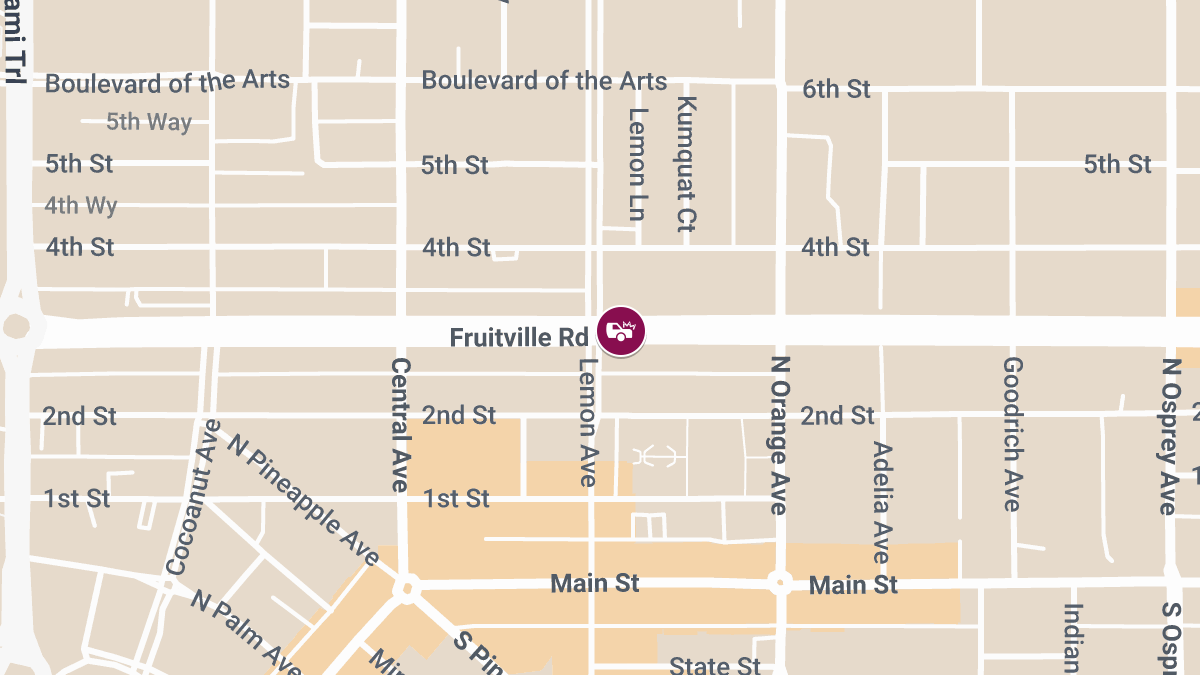 Crash With Injury Reported at 1442 Fruitville Rd
