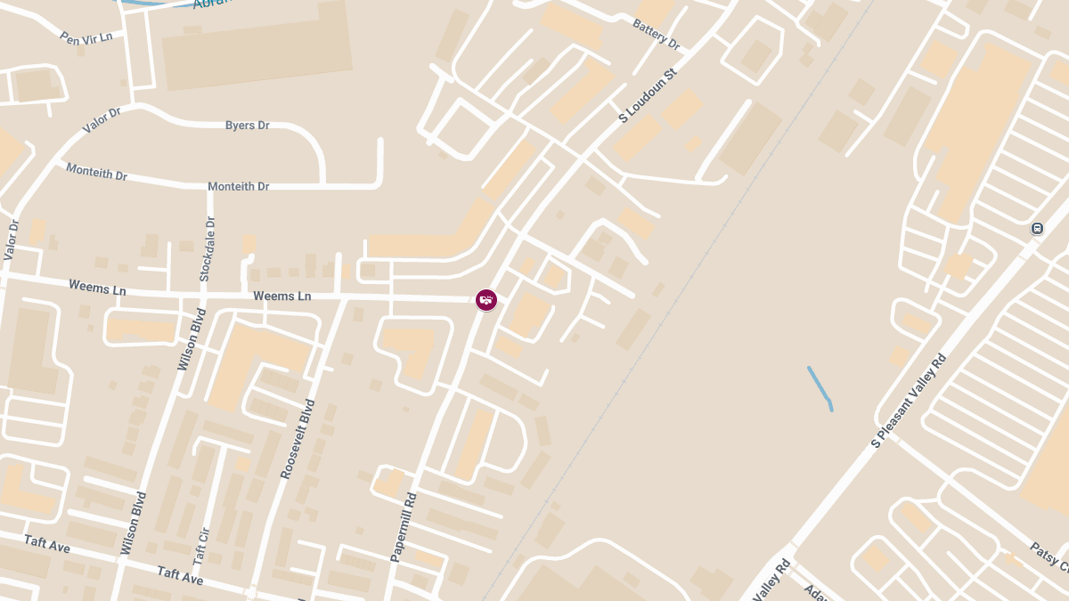 Crash With Injury at Weems Ln & Papermill Rd