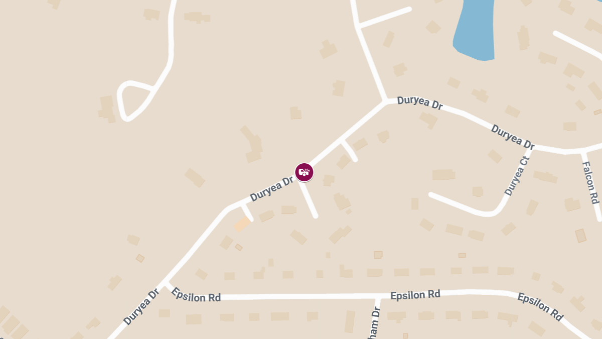 Crash With Personal Injuries at Duryea Pl & Duryea Dr