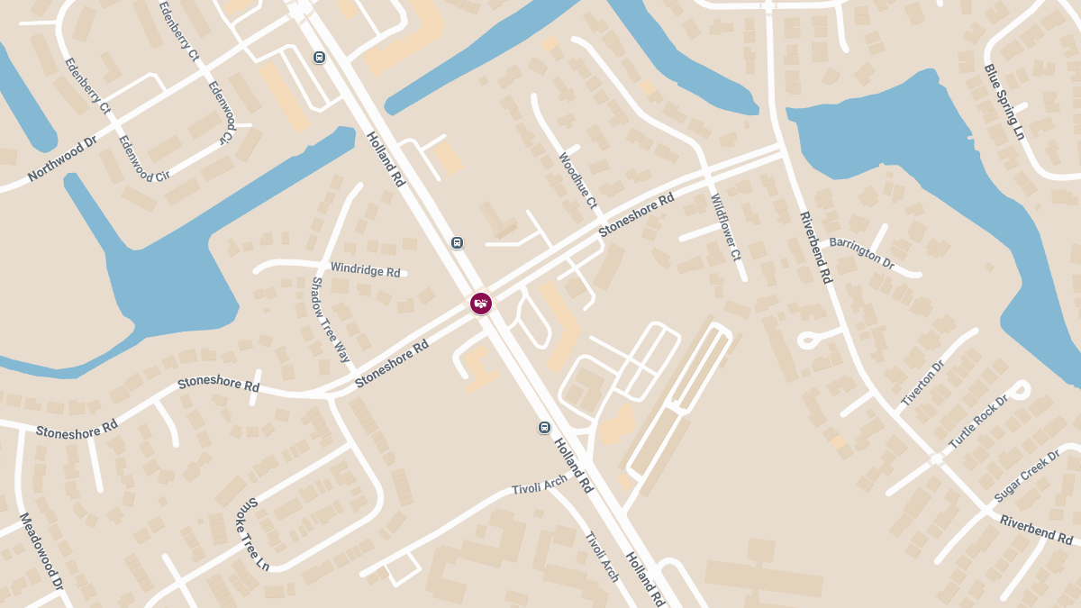 Crash at Holland Rd & Stoneshore Rd