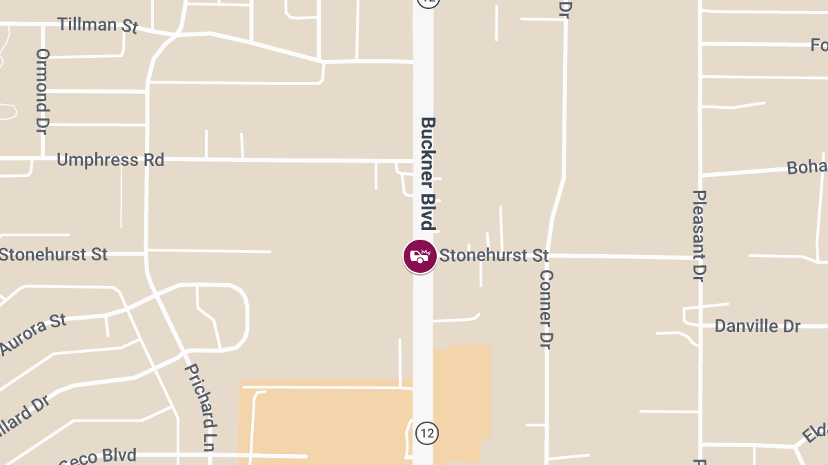 Crash at S Buckner Blvd & Stonehurst St Causes Injuries