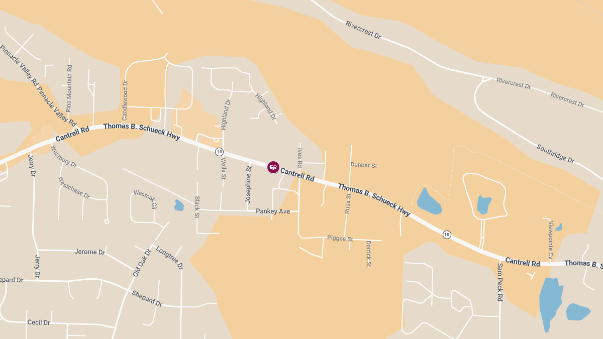 Crash on Cantrell Rd Near Kroger Leads to Injuries