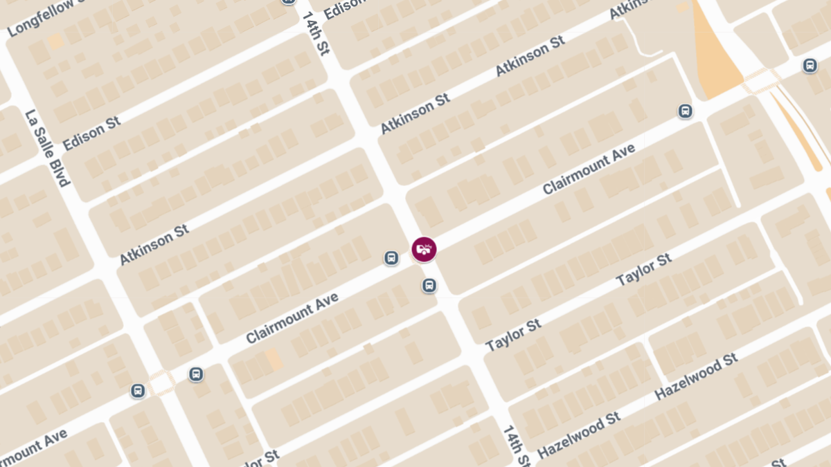 Crash with Entrapment at Clairmount and 14th