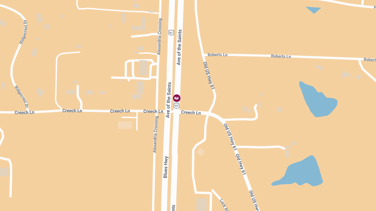 Crash with Injuries Injuries Reported on US-61 Near Creech Ln