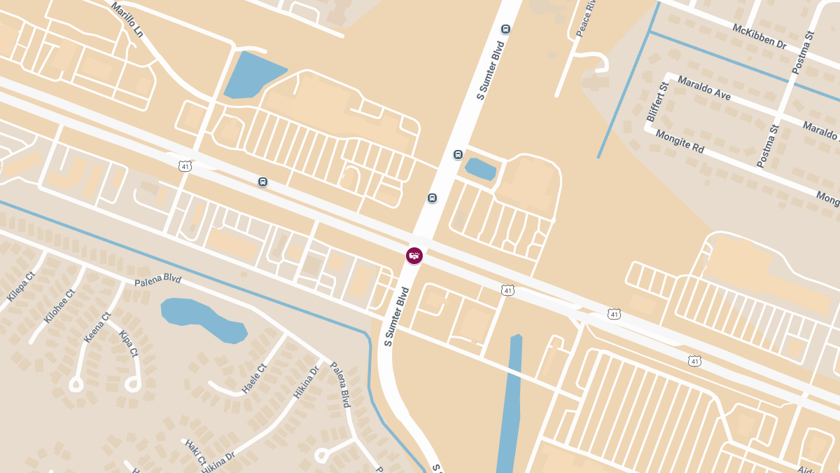 Crash With Injuries at S Sumter Blvd & Tamiami Trl