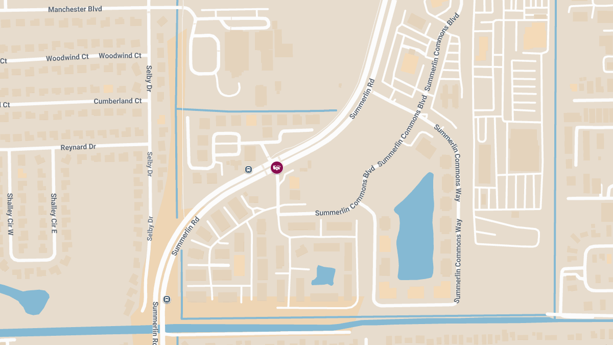 Crash with Injuries and Roadblock at Summerlin Rd and Hawks Landing Dr