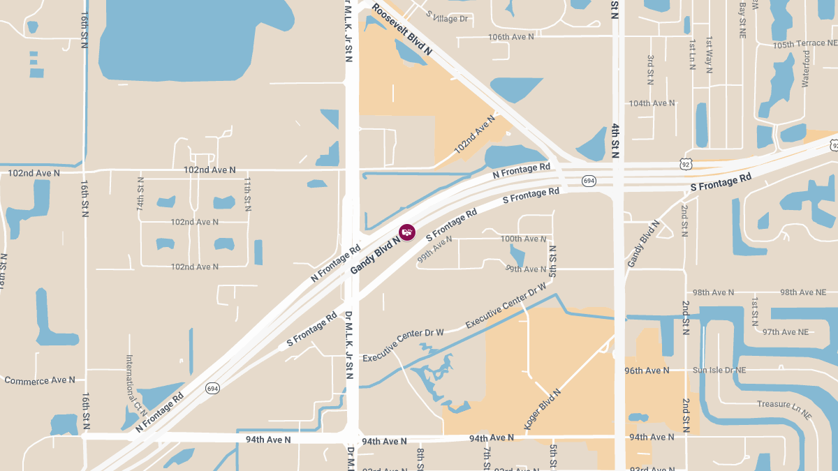 Crash with Injuries and Roadblock on Gandy Blvd N