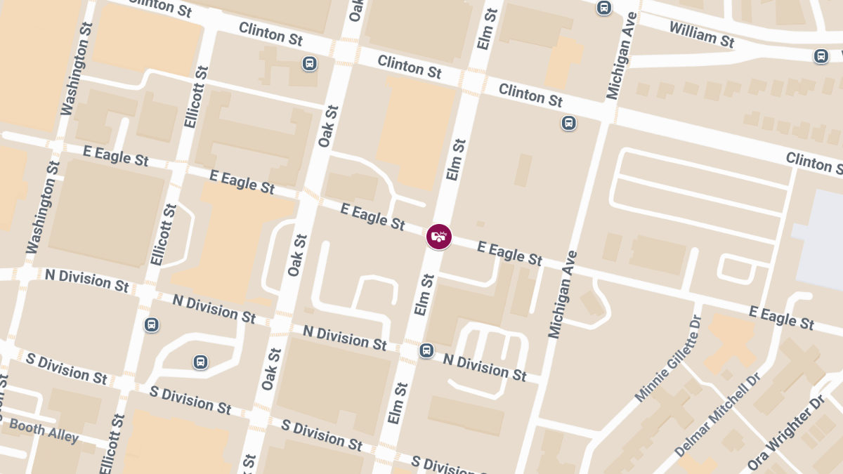 Crash with Injuries at Elm St & Eagle St