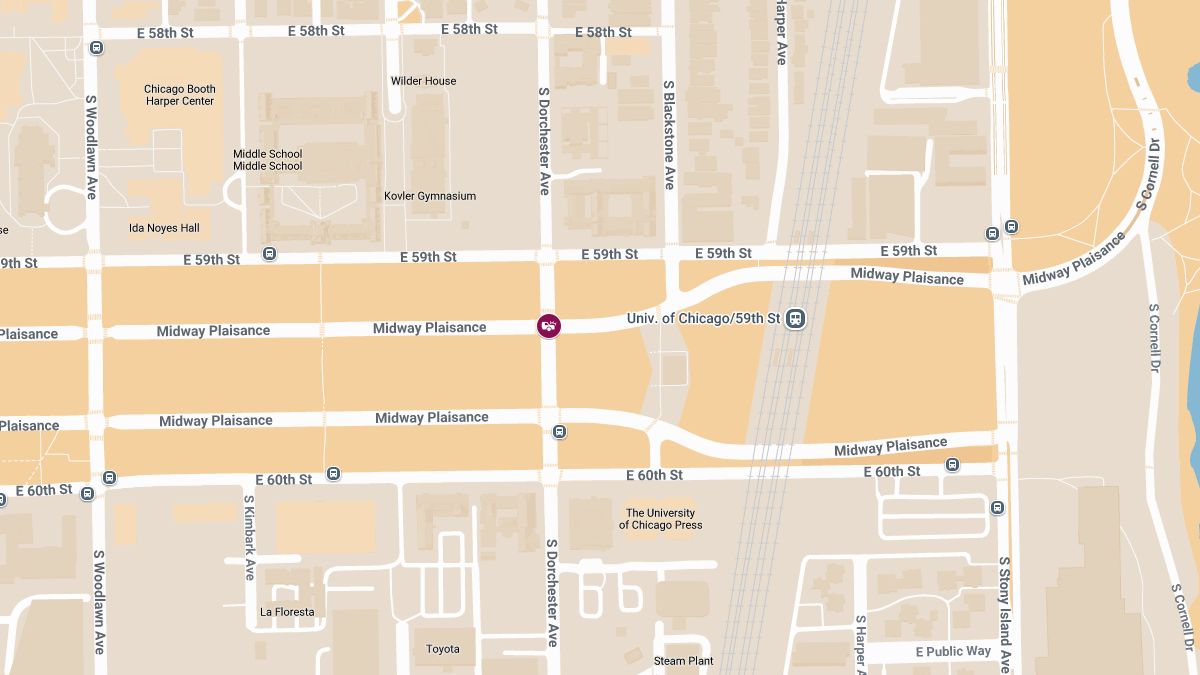Crash with Injuries at Midway Plaisance & S Dorchester Ave