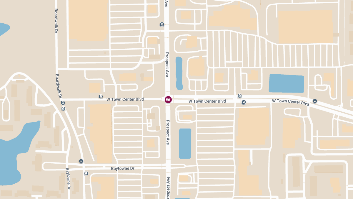 Crash with Injuries at N Prospect Ave & Town Center Blvd
