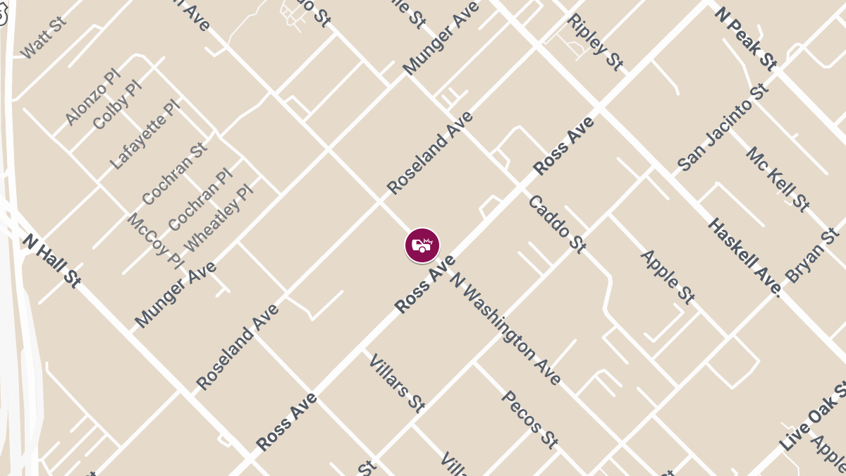 Crash with Injuries at N Washington Ave & Ross Ave