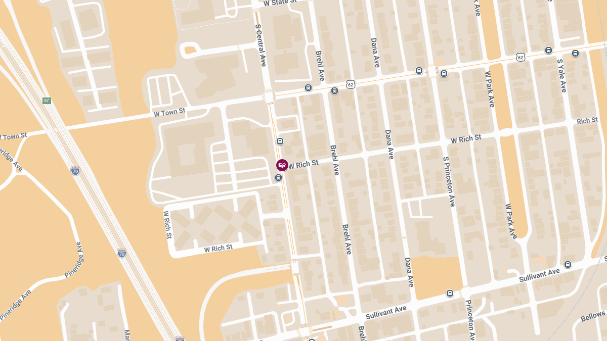 Crash with Injuries at S Central Ave and W Rich St