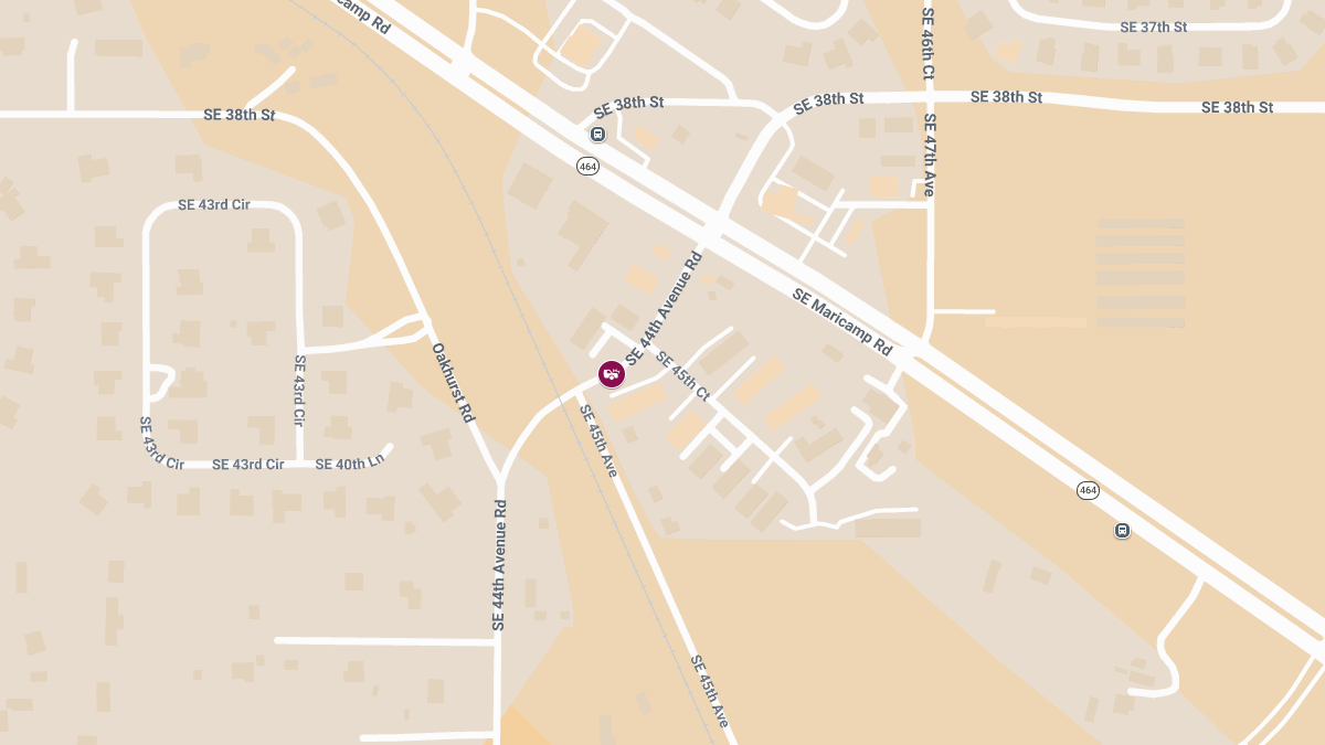 Crash with Injuries at SE 44th Ave Rd & SE 45th Ct