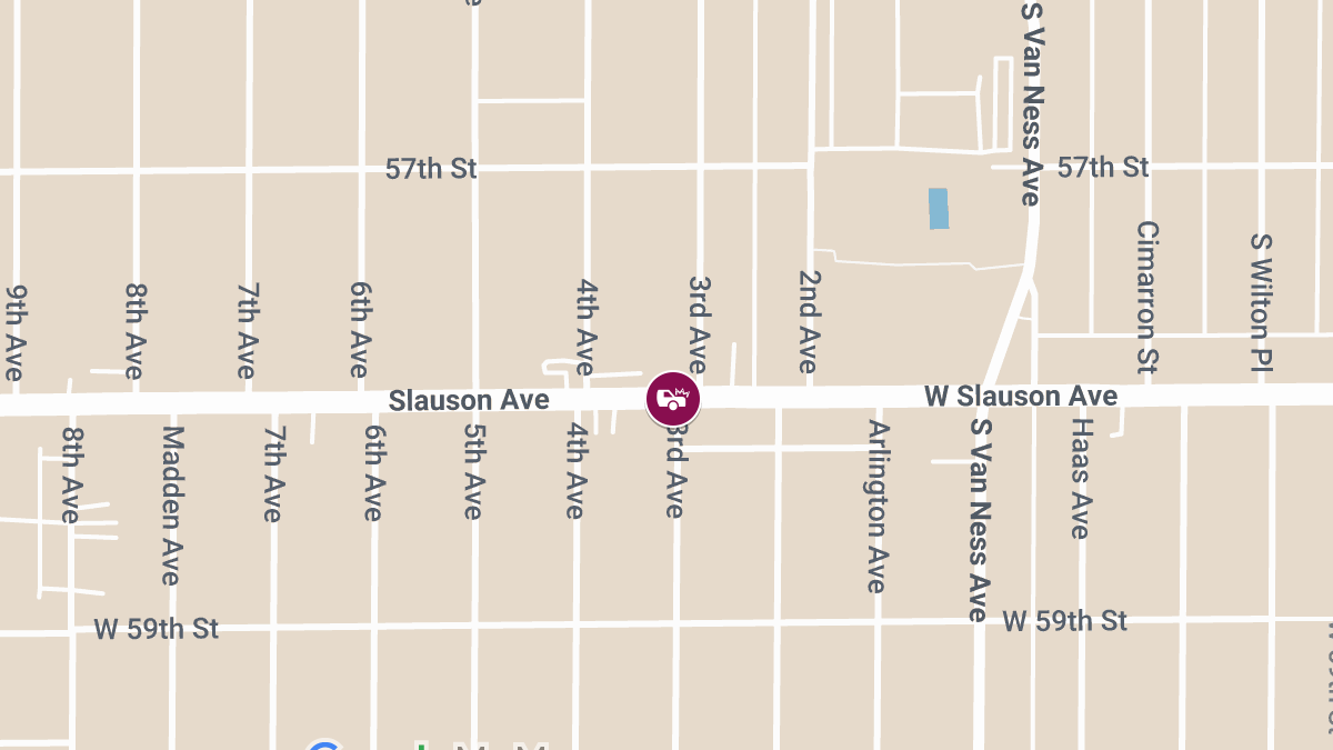 Crash with Injuries at Slauson Ave & 3rd Ave