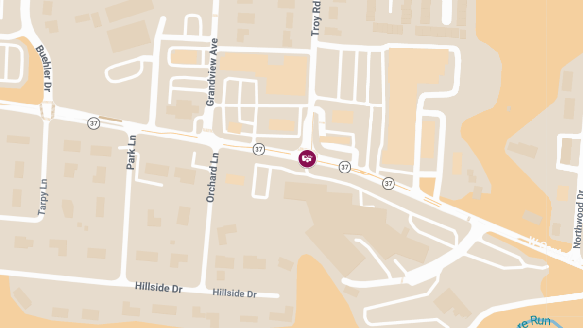 Crash with Injuries at W Central Ave & Troy Rd