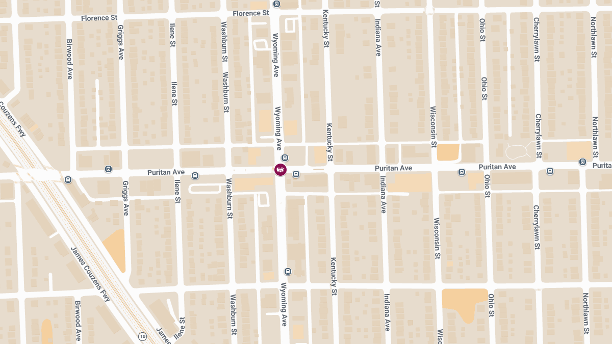 Crash with Injuries at Wyoming Ave & Puritan Ave