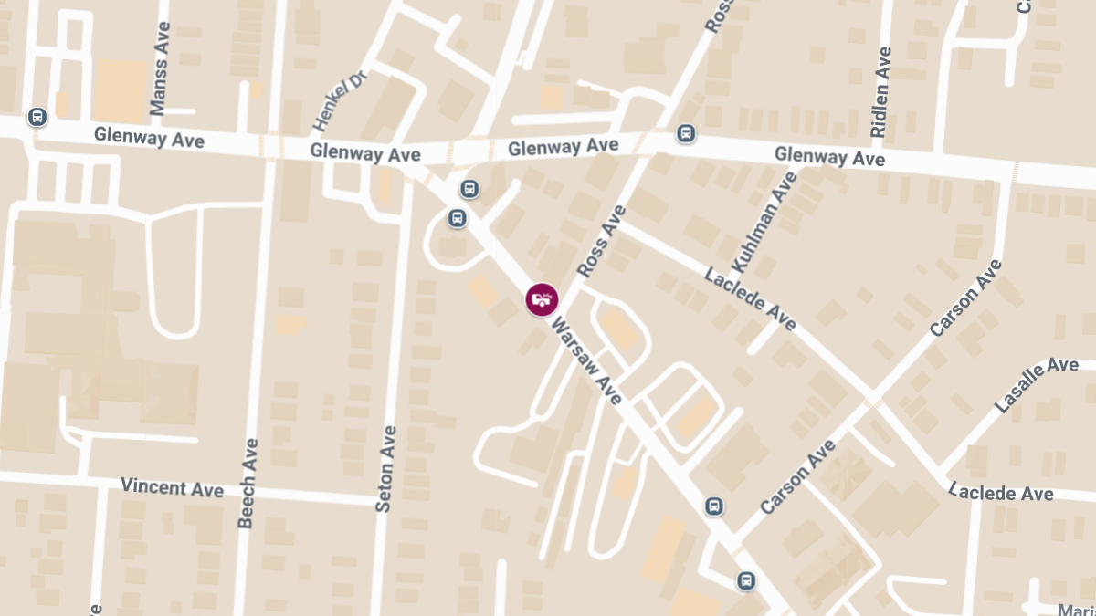 Crash with Injuries near Warsaw Ave & Ross Ave