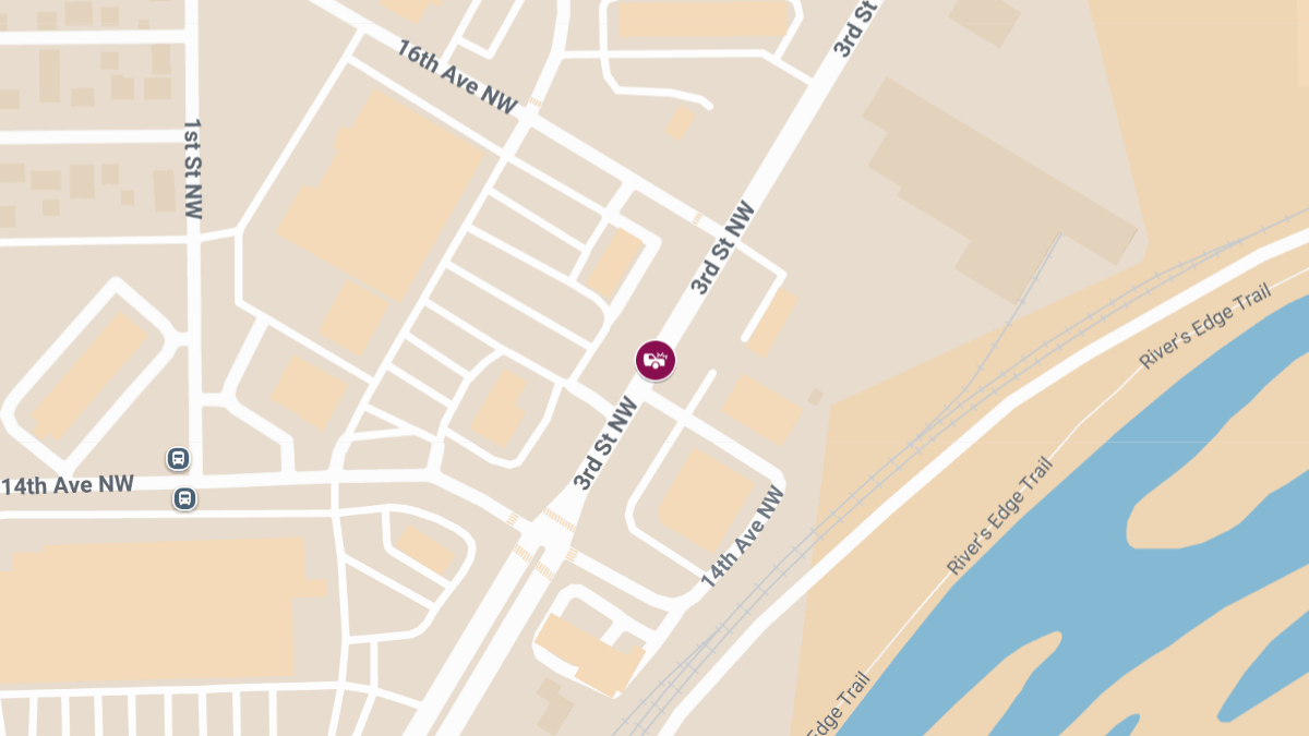 Crash with Injuries on 14th Ave NW & 3rd St NW