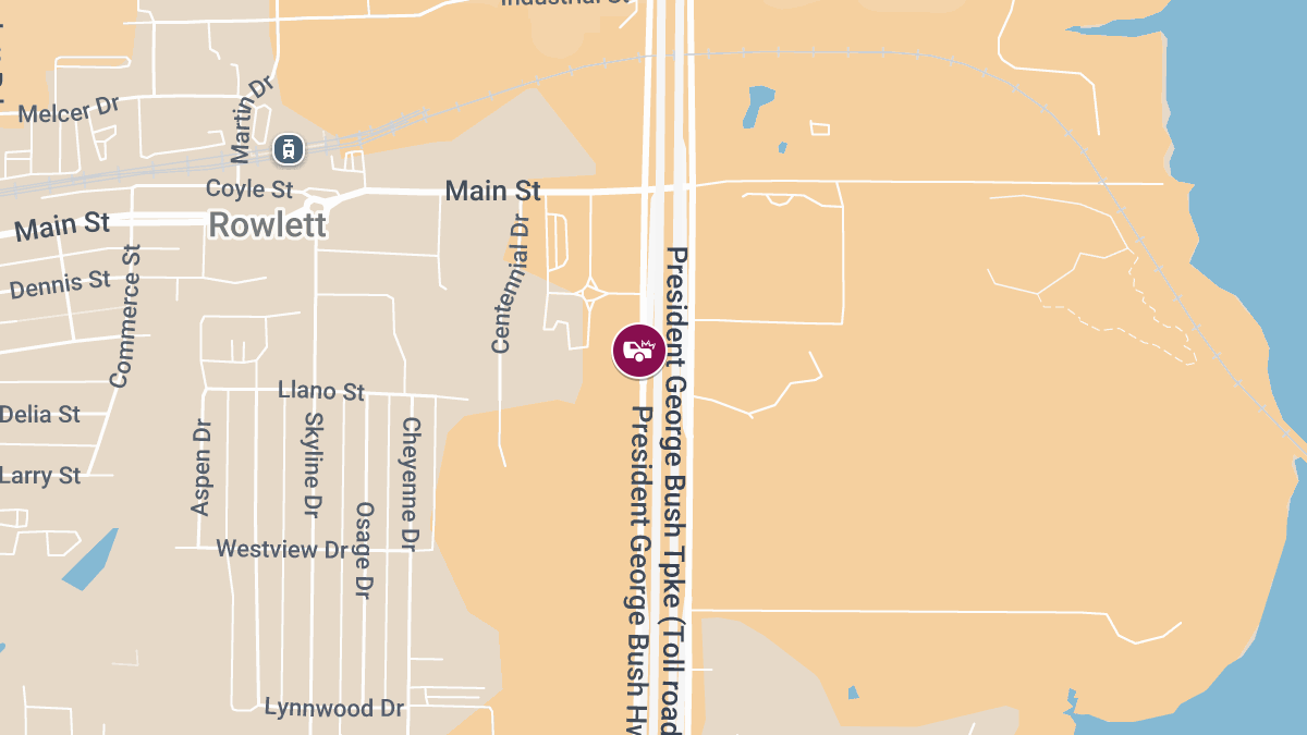 Crash with Injuries on President George Bush Hwy