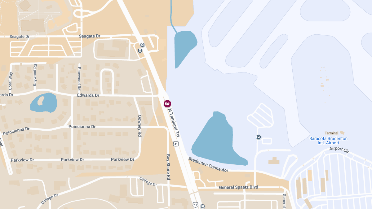 Crash with Injury at 6086 N Tamiami Trl