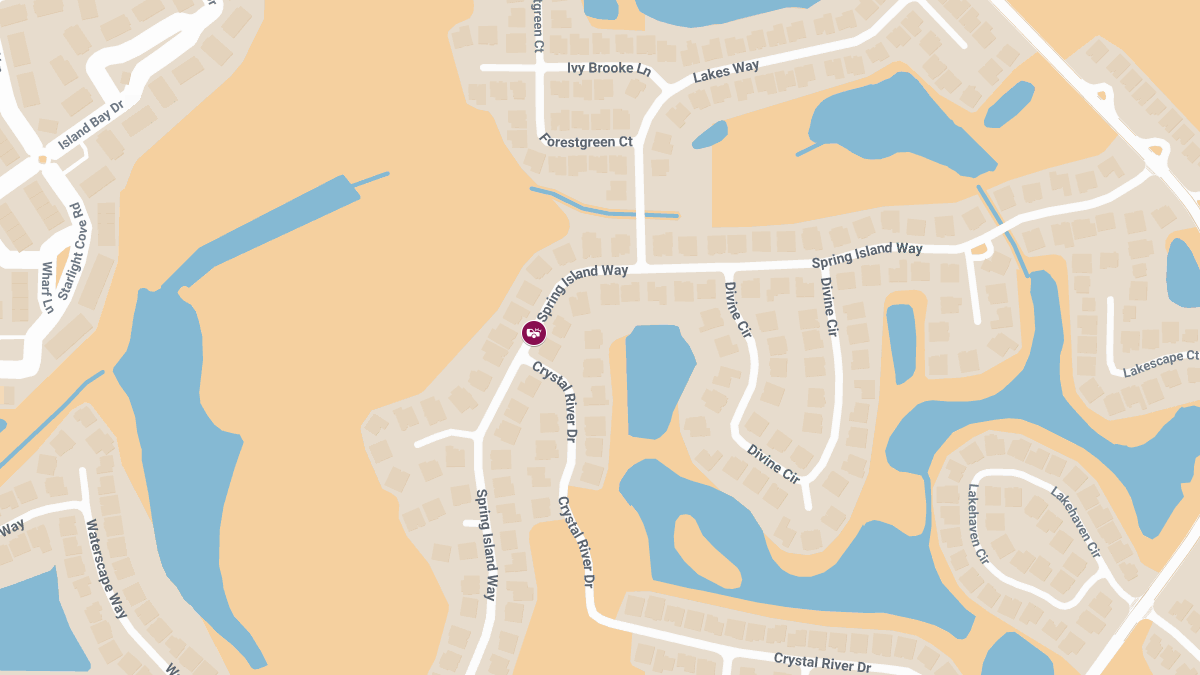 Crash with Neck Injury in Spring Island Wy